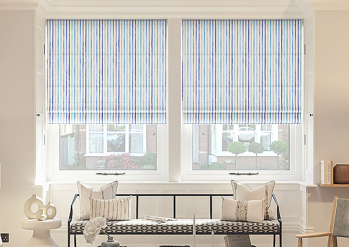 Vintage Stripe, Riviera - Roman Blind - Image 3